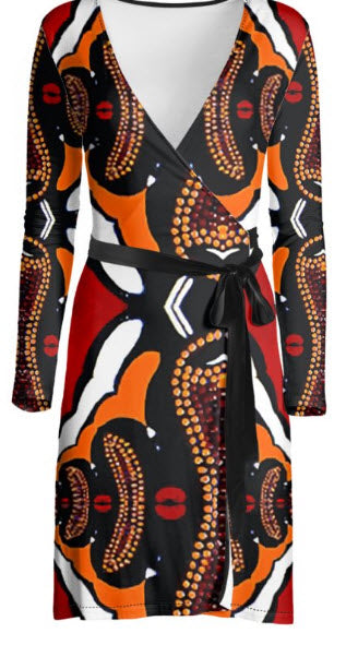 Tribal 1 Women's Wrap Dress