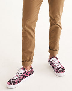 Rosa Y Negro 3D 2 Men's Faux-Leather Sneaker