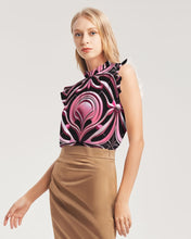 Load image into Gallery viewer, Tbd Women&#39;s All-Over Print Ruffle Sleeve Top