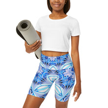Load image into Gallery viewer, High Waisted Yoga Shorts (AOP)