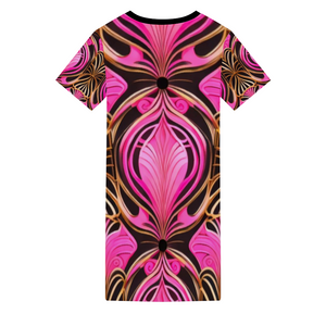 RYN 1 Women's V-neck Short Sleeve Mini Dress