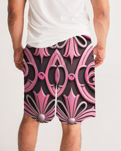 Load image into Gallery viewer, Rosa Y Negro 3D 2 Men&#39;s All-Over Print Jogger Shorts