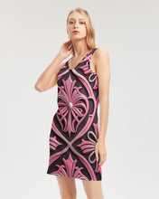 Load image into Gallery viewer, Rosa Y Negro 3D 2 Women&#39;s All-Over PrintRib Knit V Neck Mini Dress