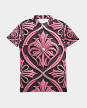 Load image into Gallery viewer, Rosa Y Negro 3D 2 Men&#39;s All-Over Print Slim Fit Short Sleeve Polo