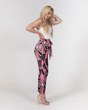 Load image into Gallery viewer, Rosa Y Negro 3D 2 Women&#39;s All-Over Print Belted Tapered Pants