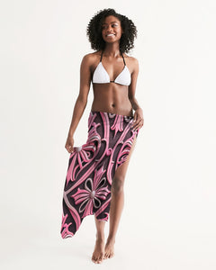 Rosa Y Negro 3D 2 All-Over Print Swim Cover Up