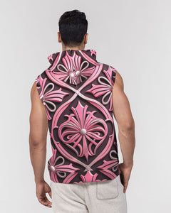 Rosa Y Negro 3D 2 Men's All-Over Print Heavyweight Sleeveless Hoodie