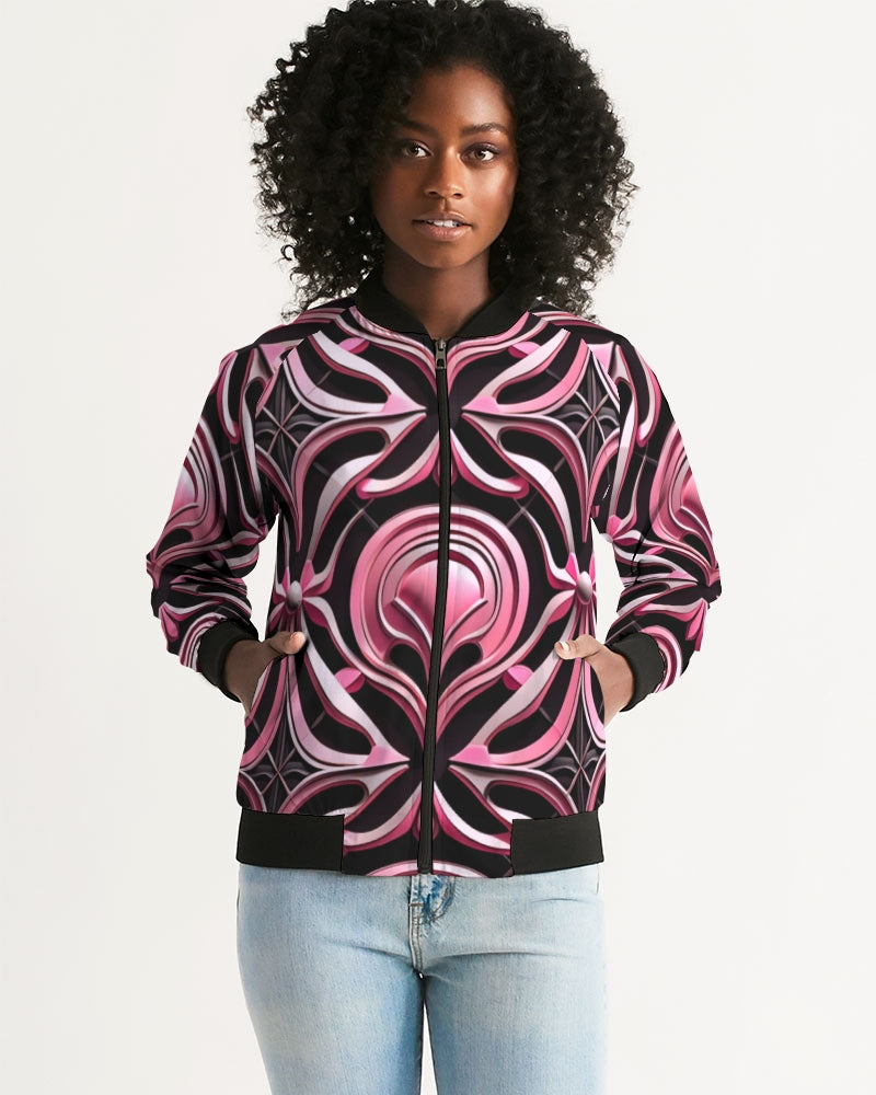 Tbd Women's All-Over Print Bomber Jacket