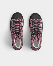 Load image into Gallery viewer, Rosa Y Negro 3D 2 Women&#39;s Hightop Canvas Shoe - Black