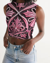 Load image into Gallery viewer, Rosa Y Negro 3D 2 Women&#39;s  All-Over Print Twist-Front Tank