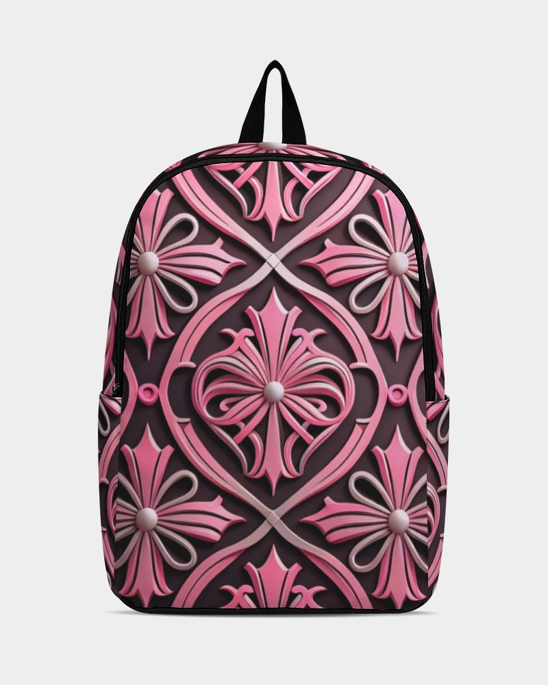 Rosa Y Negro 3D 2 Back To Basics School Backpack