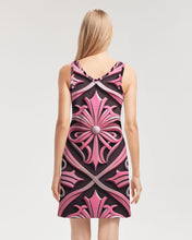 Load image into Gallery viewer, Rosa Y Negro 3D 2 Women&#39;s All-Over PrintRib Knit V Neck Mini Dress