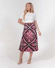Load image into Gallery viewer, Rosa Y Negro 3D 2 Women&#39;s All-Over Print A-Line Midi Skirt