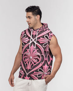 Rosa Y Negro 3D 2 Men's All-Over Print Heavyweight Sleeveless Hoodie