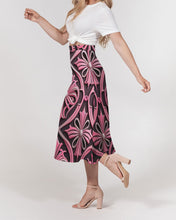 Load image into Gallery viewer, Rosa Y Negro 3D 2 Women&#39;s All-Over Print A-Line Midi Skirt
