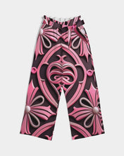 Load image into Gallery viewer, Rosa Y Negro 3D 2 Women&#39;s All-Over Print High-Rise Wide Leg Pants