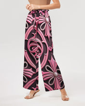 Load image into Gallery viewer, Rosa Y Negro 3D 2 Women&#39;s All-Over Print High-Rise Wide Leg Pants