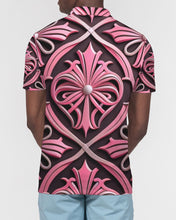 Indlæs billede til gallerivisning Rosa Y Negro 3D 2 Men&#39;s All-Over Print Slim Fit Short Sleeve Polo