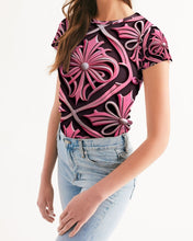 Load image into Gallery viewer, Rosa Y Negro 3D 2 Women&#39;s All-Over Print Tee