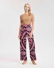Load image into Gallery viewer, Rosa Y Negro 3D 2 Women&#39;s All-Over Print High-Rise Wide Leg Pants