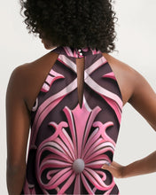 Load image into Gallery viewer, Rosa Y Negro 3D 2 Women&#39;s All-Over Print Halter Dress