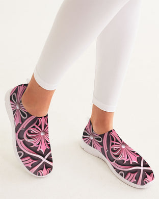 Rosa Y Negro 3D 2 Women's Slip-On Flyknit Shoe