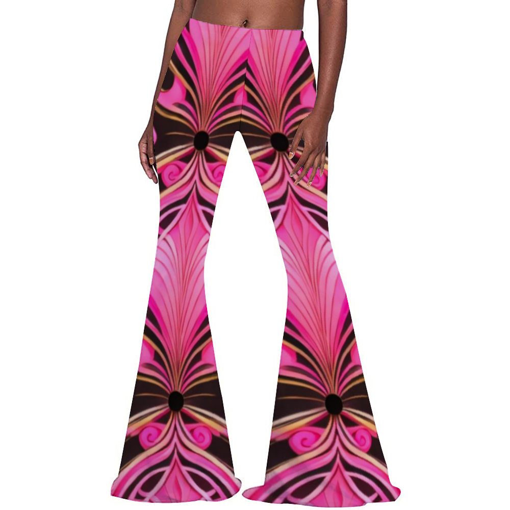 RYN 1 Women's Print Stretch Bell Bottoms