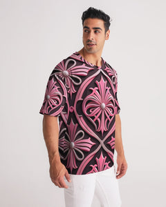 Rosa Y Negro 3D 2 Men's All-Over Print Premium Heavyweight Tee