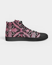 Indlæs billede til gallerivisning Rosa Y Negro 3D 2 Men&#39;s Hightop Canvas Shoe - Black