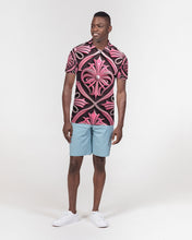 Indlæs billede til gallerivisning Rosa Y Negro 3D 2 Men&#39;s All-Over Print Slim Fit Short Sleeve Polo