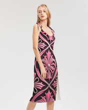Load image into Gallery viewer, Rosa Y Negro 3D 2 Women&#39;s All-Over Print Tie Strap Split Dress