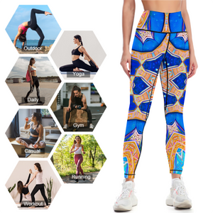 Customizable Women's All Over Print High Waisted Yoga Leggings