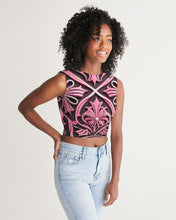 Load image into Gallery viewer, Rosa Y Negro 3D 2 Women&#39;s  All-Over Print Twist-Front Tank