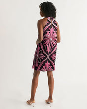Load image into Gallery viewer, Rosa Y Negro 3D 2 Women&#39;s All-Over Print Halter Dress