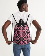 Indlæs billede til gallerivisning Rosa Y Negro 3D 2 Canvas Drawstring Bag