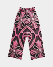 Load image into Gallery viewer, Rosa Y Negro 3D 2 Women&#39;s All-Over Print High-Rise Wide Leg Pants