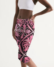 Load image into Gallery viewer, Rosa Y Negro 3D 2 Women&#39;s All-Over Print Mid-Rise Capri
