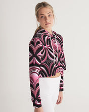 Load image into Gallery viewer, Tbd Women&#39;s All-Over Print Cropped Hoodie
