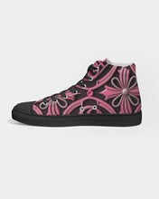 Indlæs billede til gallerivisning Rosa Y Negro 3D 2 Women&#39;s Hightop Canvas Shoe - Black