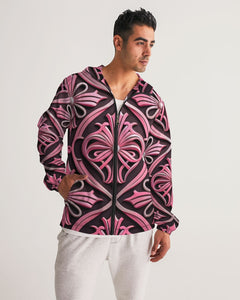 Rosa Y Negro 3D 2 Men's All-Over Print Windbreaker