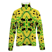 Indlæs billede til gallerivisning Custom All Over Print Women&#39;s Turtleneck Sweater Stylish Lapel Sweater