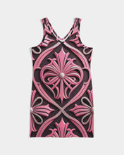 Load image into Gallery viewer, Rosa Y Negro 3D 2 Women&#39;s All-Over PrintRib Knit V Neck Mini Dress