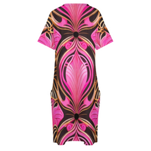 Indlæs billede til gallerivisning RYN 1 Women&#39;s V-neck Loose Dress with Pockets
