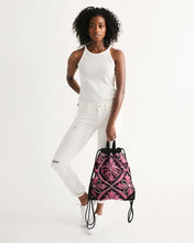Indlæs billede til gallerivisning Rosa Y Negro 3D 2 Canvas Drawstring Bag
