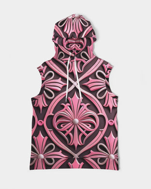Rosa Y Negro 3D 2 Men's All-Over Print Heavyweight Sleeveless Hoodie
