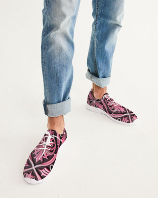 Rosa Y Negro 3D 2 Men's Lace Up Flyknit Shoe