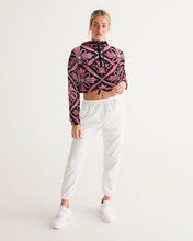 Load image into Gallery viewer, Rosa Y Negro 3D 2 Women&#39;s All-Over Print Cropped Windbreaker