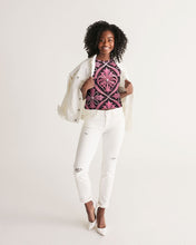 Load image into Gallery viewer, Rosa Y Negro 3D 2 Women&#39;s All-Over Print Cropped Tank