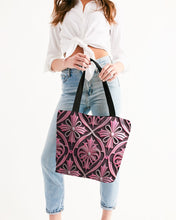 Load image into Gallery viewer, Rosa Y Negro 3D 2 Canvas Zip Tote
