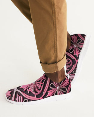 Rosa Y Negro 3D 2 Men's Slip-On Flyknit Shoe